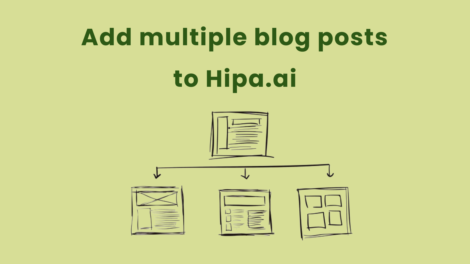 How to add multiple blog URLs with Hipa.ai’s Import feature