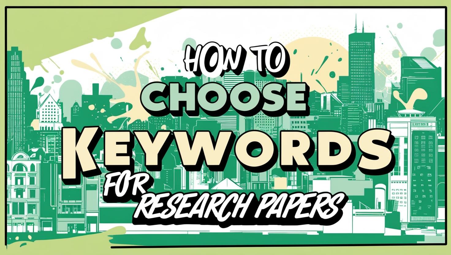 How to Choose Keywords for Research Papers